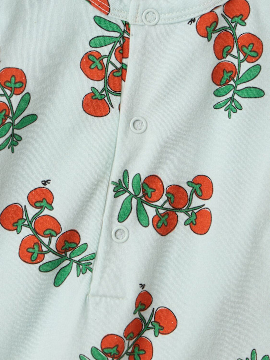 Bobo Choses: 印花泽西布连体衣 - 灰色 - kids-girls_1 | Luisa Via Roma