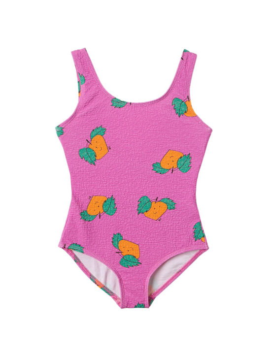 Bobo Choses: 印花莱卡连体泳衣 - 紫色 - kids-girls_0 | Luisa Via Roma