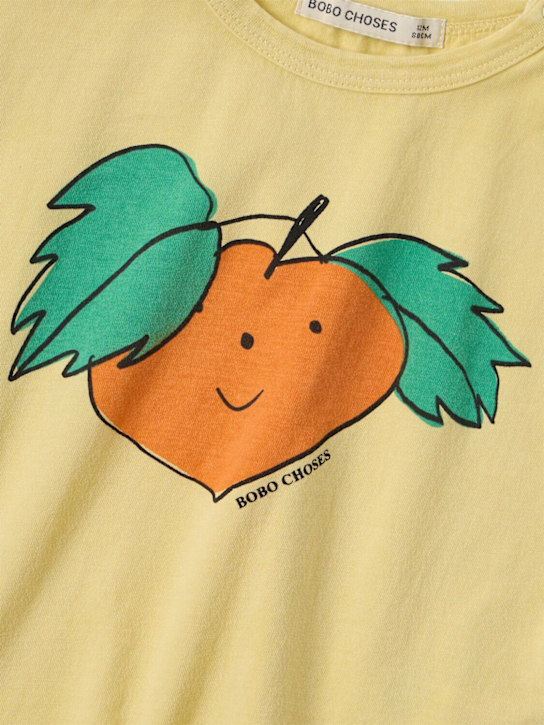 Bobo Choses: Printed cotton t-shirt - Gelb - kids-boys_1 | Luisa Via Roma