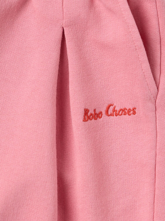 Bobo Choses: 棉质裤子 - 粉色 - kids-girls_1 | Luisa Via Roma