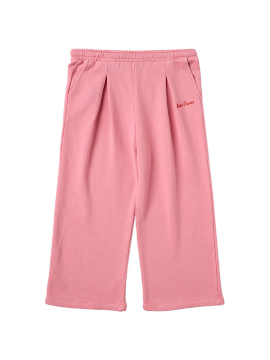 Bobo Choses: 棉质裤子 - 粉色 - kids-girls_0 | Luisa Via Roma