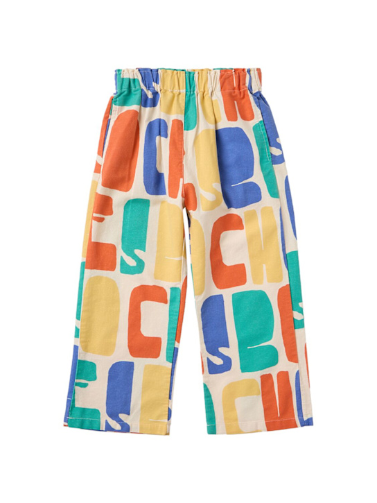 Bobo Choses: Printed cotton pants - Multicolor - kids-boys_0 | Luisa Via Roma
