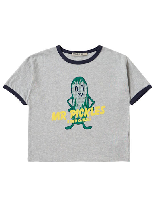 Bobo Choses: Printed cotton t-shirt - パープル - kids-boys_0 | Luisa Via Roma