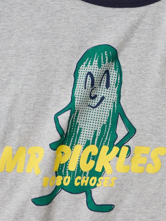 Bobo Choses: Printed cotton t-shirt - パープル - kids-boys_1 | Luisa Via Roma