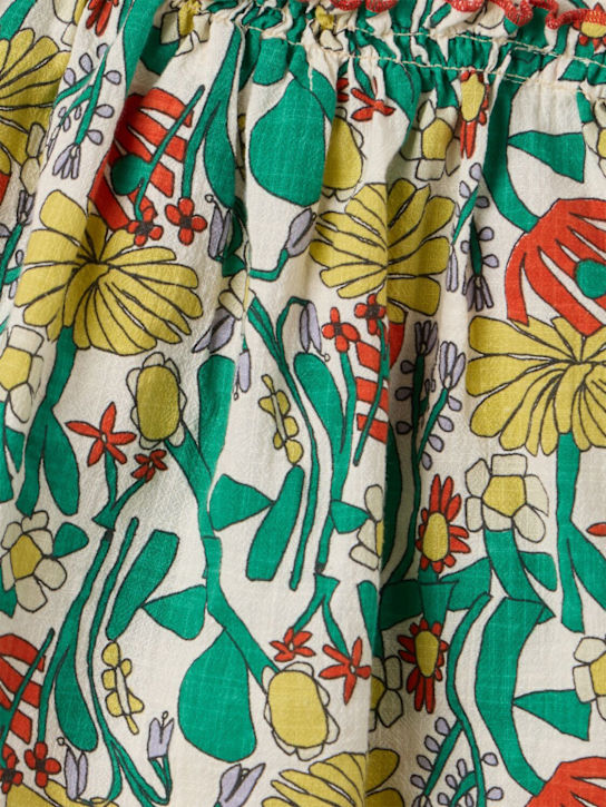 Bobo Choses: Printed cotton dress - Multicolor - kids-girls_1 | Luisa Via Roma