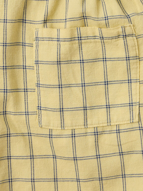 Bobo Choses: Printed cotton sweat shorts - Yellow - kids-boys_1 | Luisa Via Roma