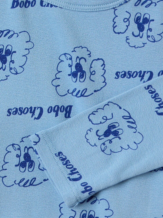 Bobo Choses: Organic cotton blend bodysuit - Blau - kids-boys_1 | Luisa Via Roma
