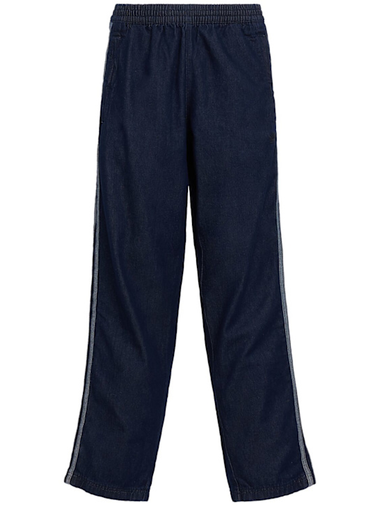 adidas Originals: Denim track pants - Denim Indigo - men_0 | Luisa Via Roma