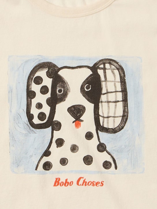 Bobo Choses: 印花棉质T恤 - 白色 - kids-boys_1 | Luisa Via Roma