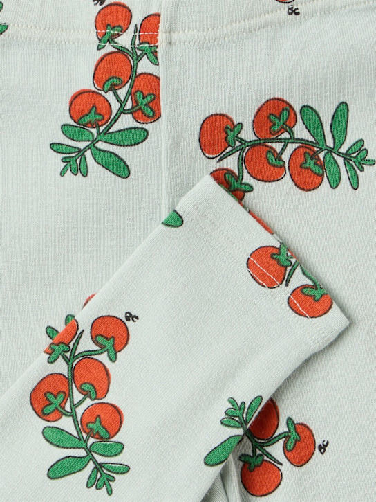 Bobo Choses: Cotton blend leggings - Gris - kids-girls_1 | Luisa Via Roma