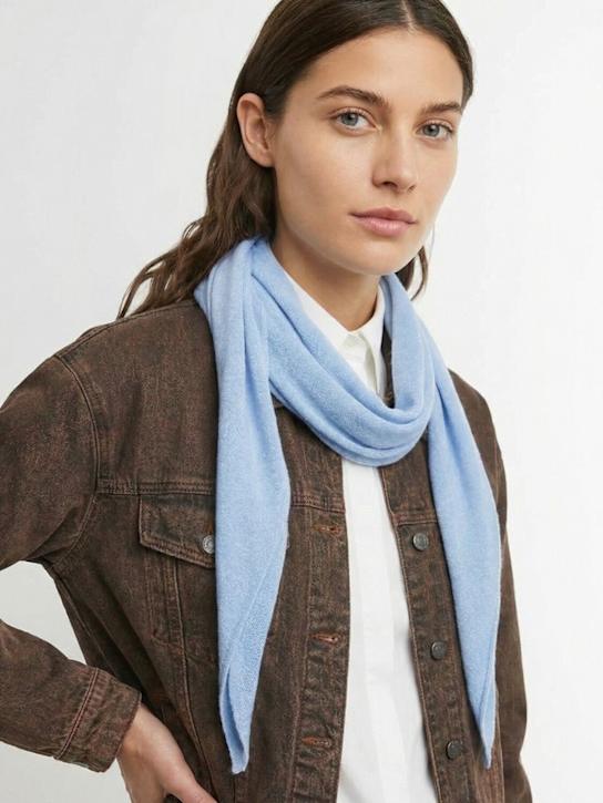 Amiya: La Mini scarf - Light Blue - women_1 | Luisa Via Roma
