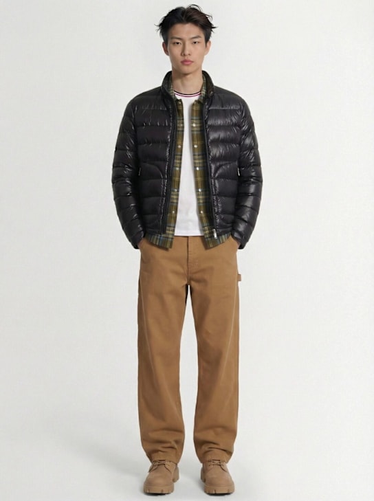 Moncler: Acorus轻量尼龙羽绒服 - 黑色 - men_1 | Luisa Via Roma