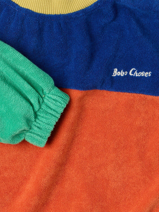 Bobo Choses: 撞色棉混纺卫衣 - 红色/绿色/蓝色 - kids-boys_1 | Luisa Via Roma