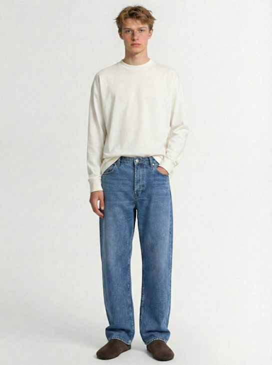 The Row: Ross cotton denim jeans - men_1 | Luisa Via Roma