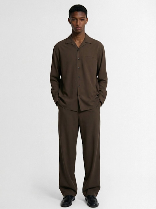 The Row: Ari fluid soft wool pants - men_1 | Luisa Via Roma