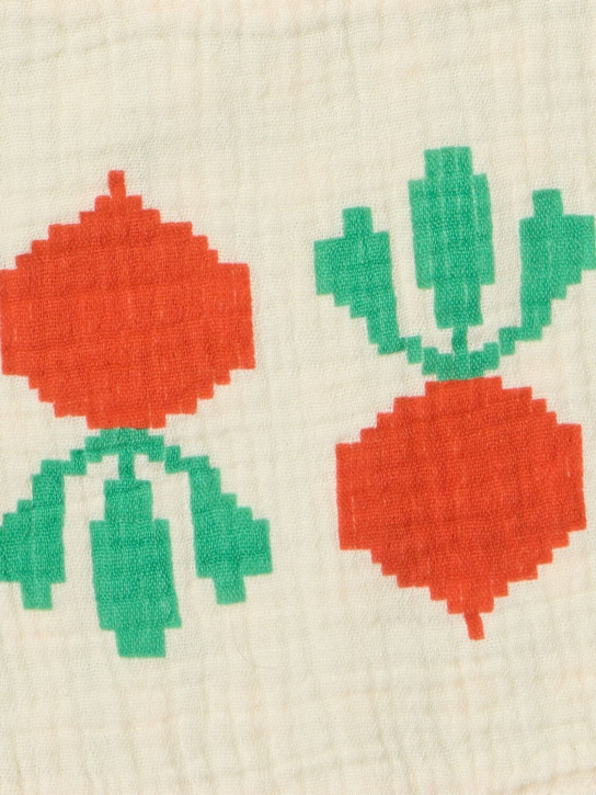 Bobo Choses: Cotton bib - White/Red - kids-girls_1 | Luisa Via Roma