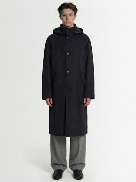 The Row: Parka larga de nylon - Negro - men_1 | Luisa Via Roma