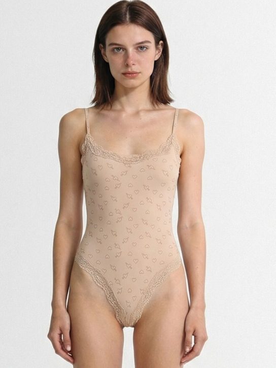 Skims: Fits everybody lace camisole bodysuit - Mica Sketched - women_1 | Luisa Via Roma