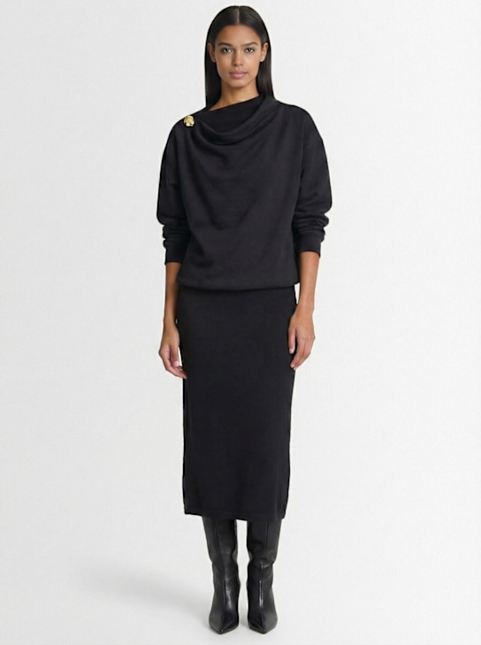 Fabiana Filippi: Vestido midi de punto de lana - women_1 | Luisa Via Roma