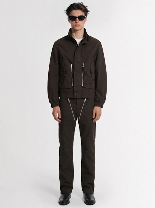Dries Van Noten: Pexior cotton pants - Brown - men_1 | Luisa Via Roma