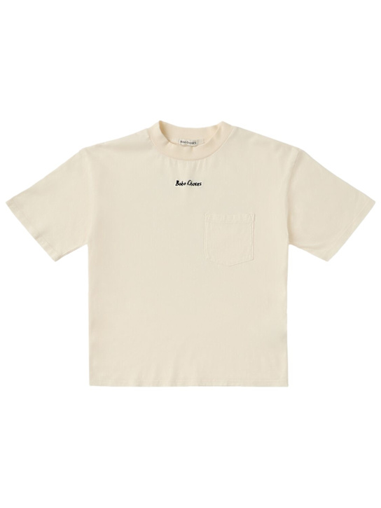 Bobo Choses: 印花棉质T恤 - 白色 - kids-boys_0 | Luisa Via Roma