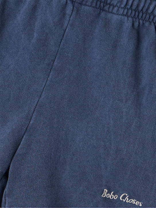 Bobo Choses: 棉质短裤 - 蓝色 - kids-girls_1 | Luisa Via Roma