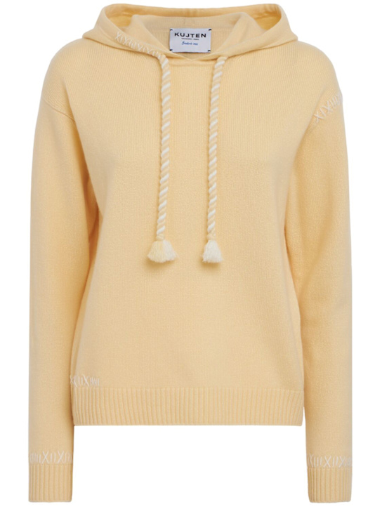 Kujten: Bakia Bico hooded sweater - イエロー - women_0 | Luisa Via Roma