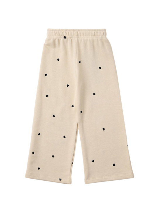 Molo: Pois cotton pants - 米黄色 - kids-girls_0 | Luisa Via Roma