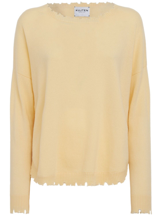 Kujten: Mela sweater - Amarillo - women_0 | Luisa Via Roma