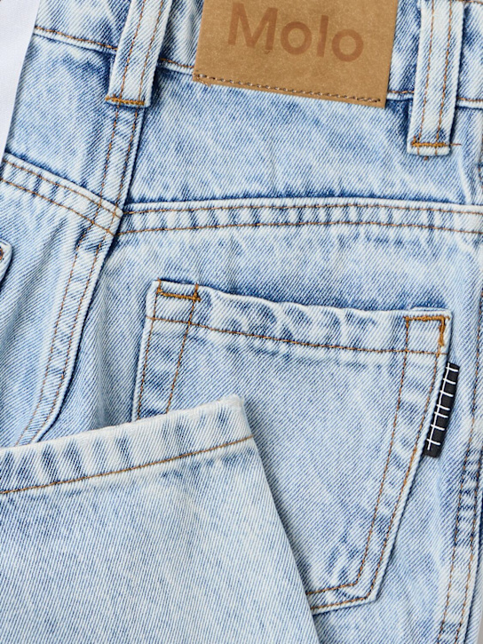 Molo: Cotton jeans - Celeste - kids-boys_1 | Luisa Via Roma