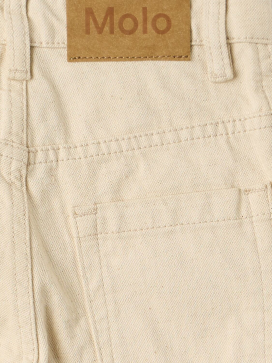 Molo: Cotton & linen jeans - Beige - kids-boys_1 | Luisa Via Roma