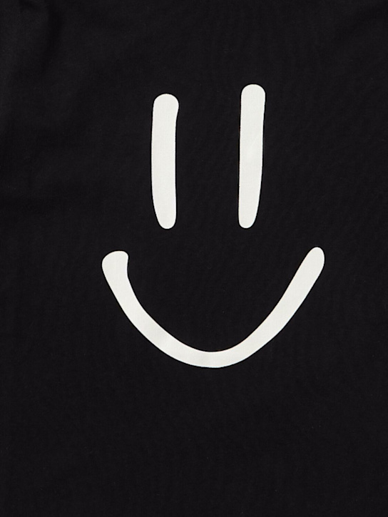 Molo: Printed organic cotton jersey t-shirt - Black - kids-boys_1 | Luisa Via Roma