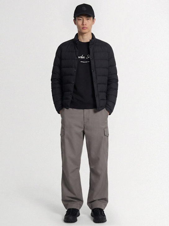 Moncler: Selves nylon down jacket - 黑色 - men_1 | Luisa Via Roma