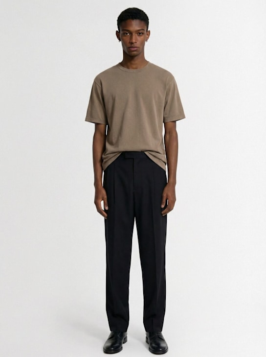 The Row: Steven cotton t-shirt - Light Sepia - men_1 | Luisa Via Roma