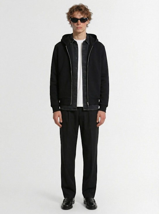 The Core: ウールブレンド フルジップフーディー - ブラック - men_1 | Luisa Via Roma