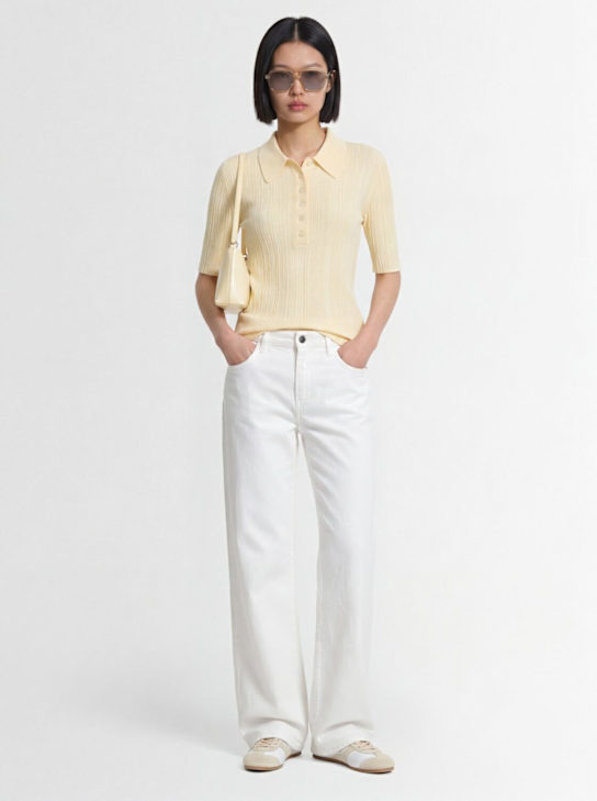 Gestuz: Clene top - 米黄色 - women_1 | Luisa Via Roma