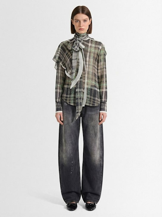 Acne Studios: 2006 Trafalgar organic cotton wide jeans - Black - women_1 | Luisa Via Roma