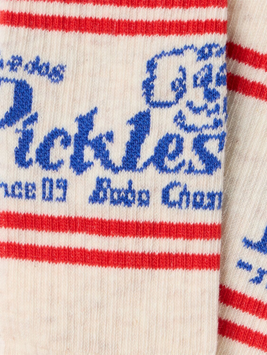 Bobo Choses: LOGO棉混纺袜子 - 白色 - kids-boys_1 | Luisa Via Roma