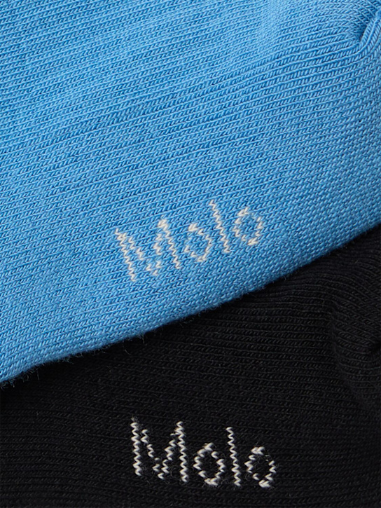Molo: Pack of 2 socks - 蓝色/黑色 - kids-girls_1 | Luisa Via Roma