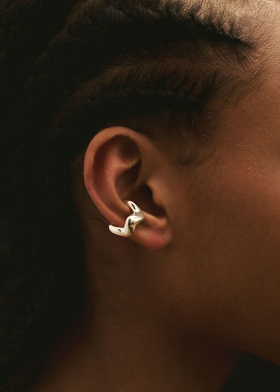 Louis Abel: Aurea polished mono ear cuff - women_1 | Luisa Via Roma
