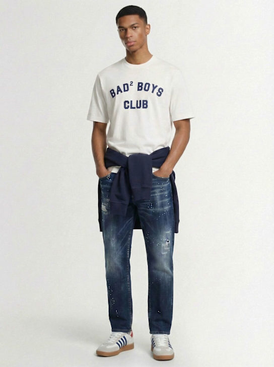 Dsquared2: Loose fit t-shirt - White - men_1 | Luisa Via Roma