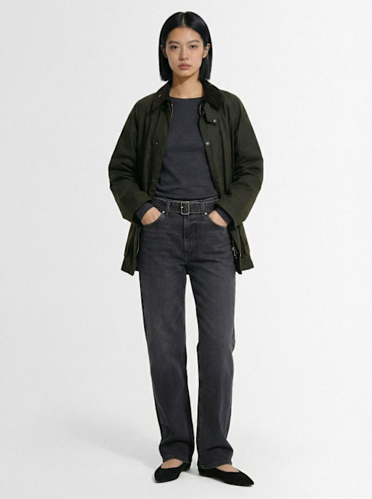 Agolde: Jeans anchos de algodón - Negro - women_1 | Luisa Via Roma