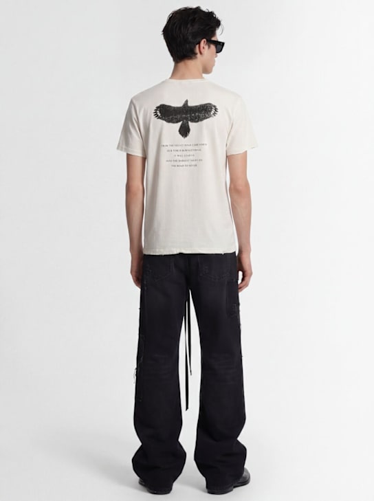Ann Demeulemeester: Baptist standard fit t-shirt - Ivory - men_1 | Luisa Via Roma