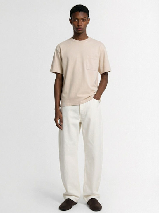 The Row: Niels soft cotton t-shirt - Ash Grey - men_1 | Luisa Via Roma