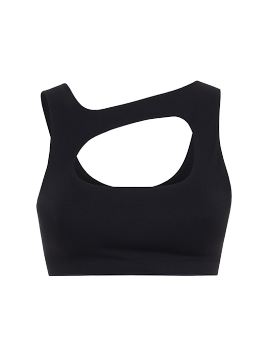 Nike: Zenvy Dri-FIT light-support sports bra - Black/Cool Grey - women_0 | Luisa Via Roma