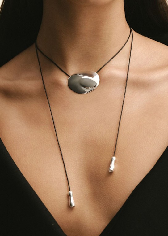 Louis Abel: Ovu项链 - 银色 - women_1 | Luisa Via Roma