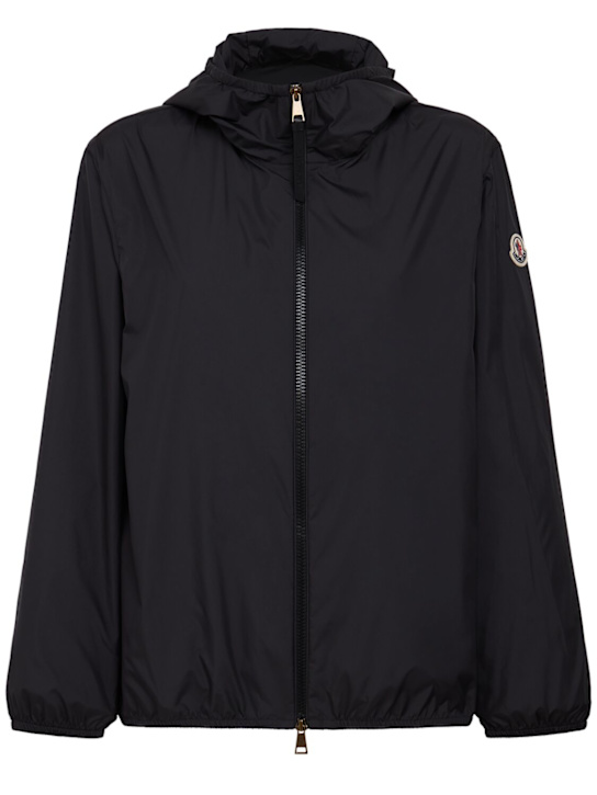 Moncler: Fegeos hooded tech jacket - ブラック - women_0 | Luisa Via Roma
