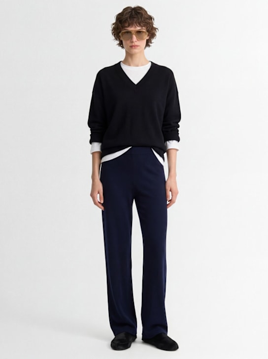 Gestuz: Manzi wide leg pants - 海军蓝 - women_1 | Luisa Via Roma