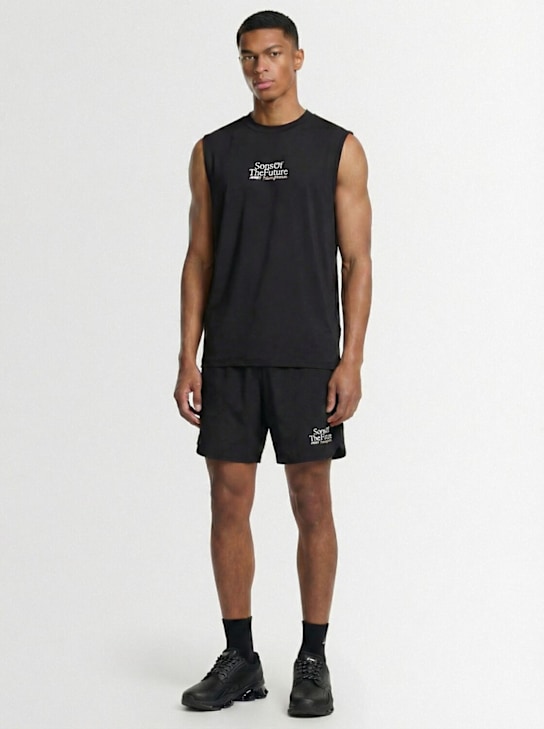 Family First: LVR Exclusive tech t-shirt - Black - men_1 | Luisa Via Roma