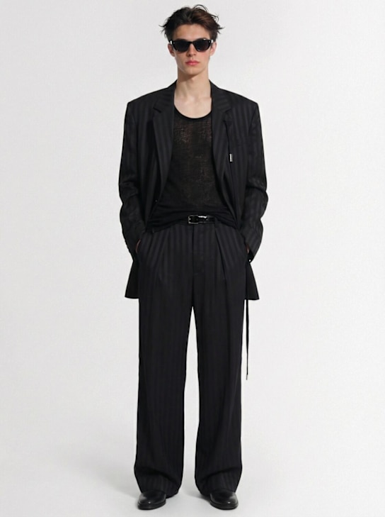 Ann Demeulemeester: Anthoon high comfort tailored jacket - Black - men_1 | Luisa Via Roma